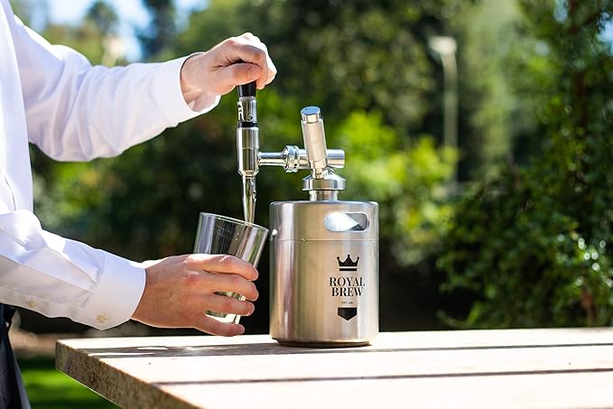 The Original Royal Brew Nitro Cold Brew Coffee Maker - Gift for Coffee Lovers - 64 oz Home Keg