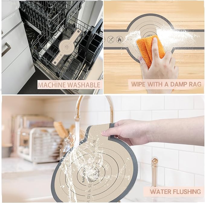 Silicone Bread Sling, Easy Clean Reusable Baking Mat With Extra Long Handles for Dutch Oven