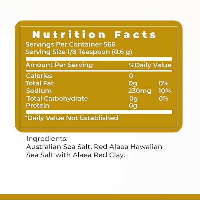 Premier Research Labs Pink Salt ??Hawaiian Red Alaea Sea Salt Blend for Food, Cooking, and Eating