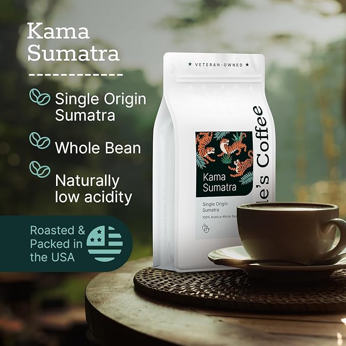 Couple?™s Coffee Whole Bean | Gives Back to Military Families | Single Origin Sumatra | Dark Roast