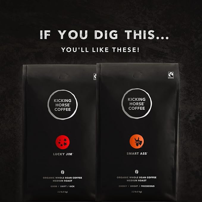 Kicking Horse Coffee, Cliff Hanger Espresso, Medium Roast, Whole Bean, 2.2 Pound - Certified