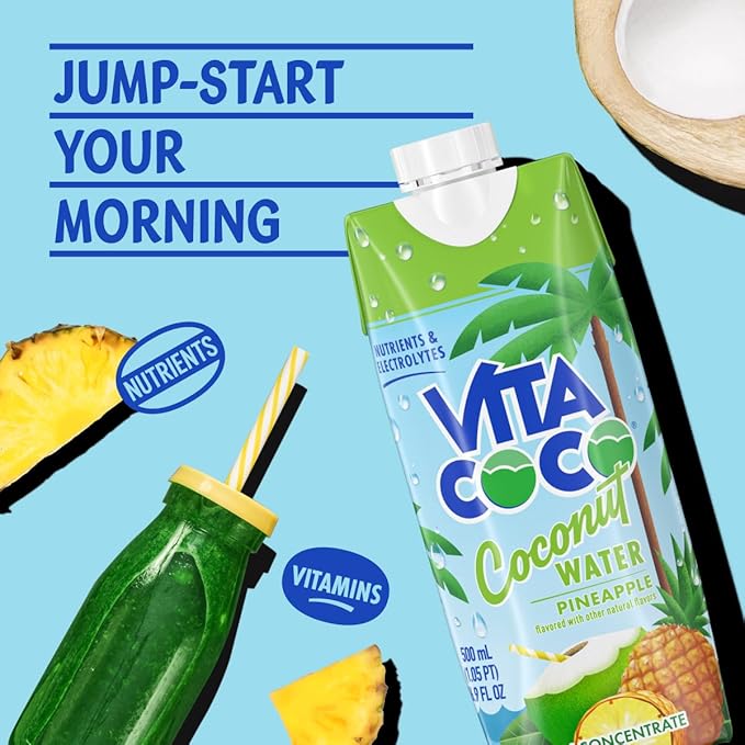 Vita Coco Coconut Water Naturally Hydrating Electrolyte Drink Smart Alternative to Coffee Soda and