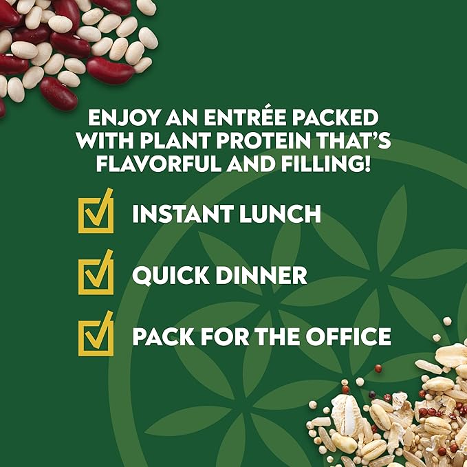 SEEDS OF CHANGE Organic Protein Bowl Harvest Herb, Prepared Entr챕e, Microwave in 90 Seconds, 9 oz