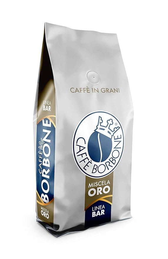 Caffe Borbone Whole Bean Coffee, Medium-Dark Roast, Gold Blend, Authentic Italian Coffee, 2.2 lb