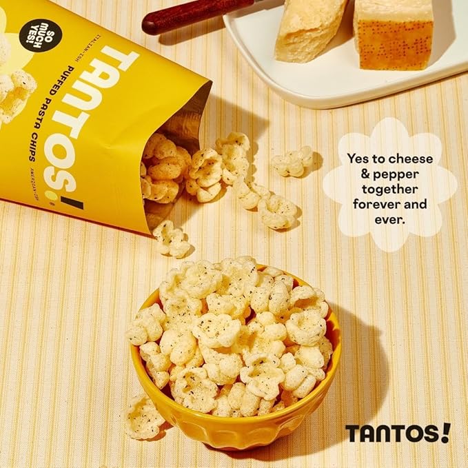 Tantos! Puffed Pasta Chips ??Healthy Pasta Snack by Top Chef Joe Sasto ??Plant-Based, Low Calorie