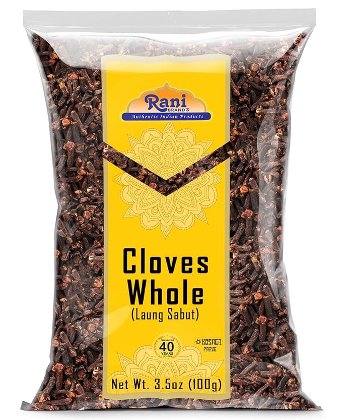 Rani Cloves Whole (Laung) 3.5oz (100g) Great for Food, Tea, Pomander Balls and Potpourri, Hand