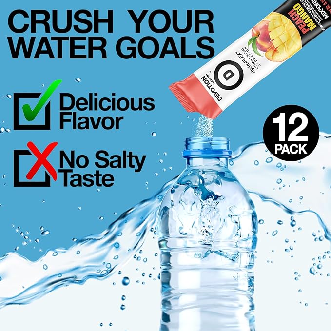 Devotion Nutrition HydroFLEX Water Flavoring Packets ??Sugar-Free Hydration with Vitamins &