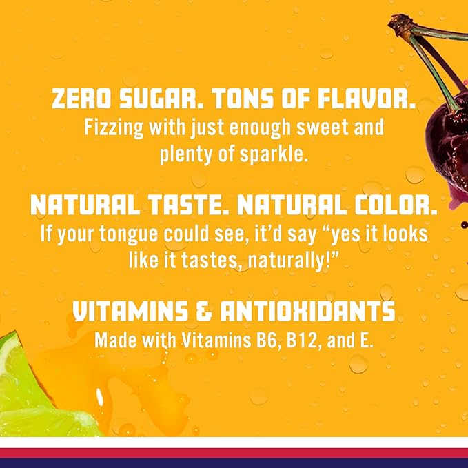 Sparkling Ice, Cherry Limeade Sparkling Water, Zero Sugar Flavored Water, with Vitamins and