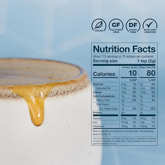 Laird Superfood Non-Dairy Coffee Creamer Mocha, Shelf-Stable Superfood Non-Dairy Powder Creamer