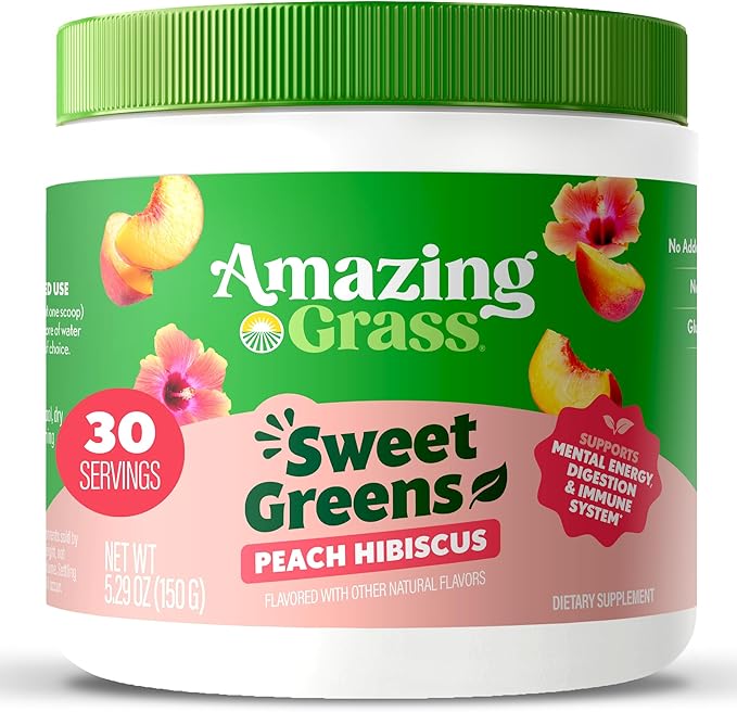 Amazing Grass Sweet Greens and Superfoods Powder for Digestive Health, Greens Powder, Digestive