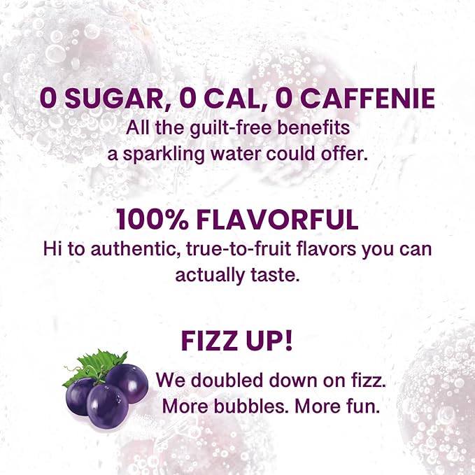 CHI FOREST Sparkling Water Beverage, Peach & Grape drinks, Zero Sugar or Artificial Flavor, 11.16