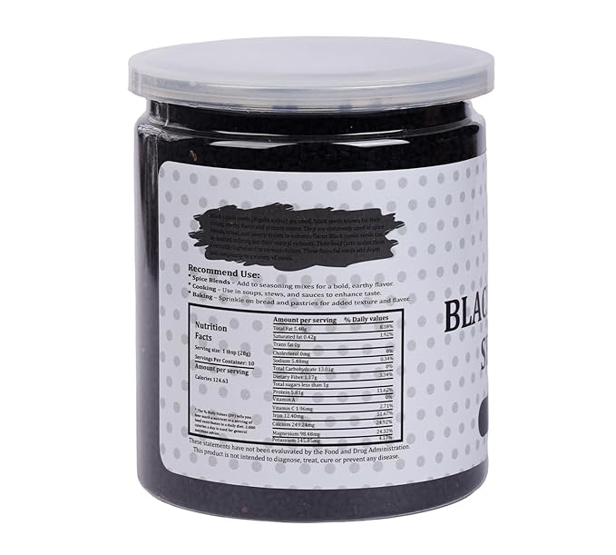 Black Cumin Seeds 10oz, Nigella Sativa, 100% Pure & Natural, Premium Quality Kalonji Seeds, Perfect