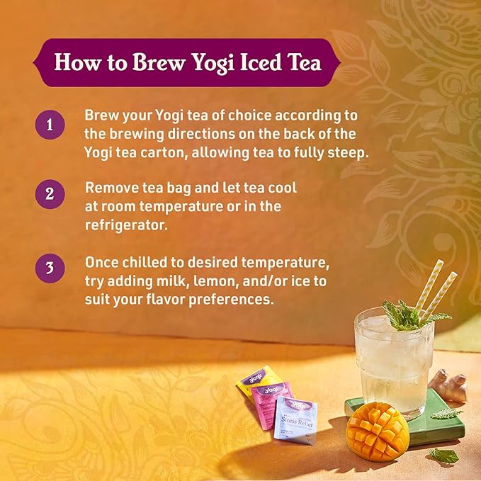 Yogi Tea Chai Rooibos Tea - 16 Tea Bags per Pack (6 Packs) - Spiced Organic Rooibos Tea - Provides