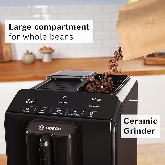 Bosch 300 Series Fully Automatic Espresso and Coffee Machine ??In-Cup Frother, OneTouch Milk