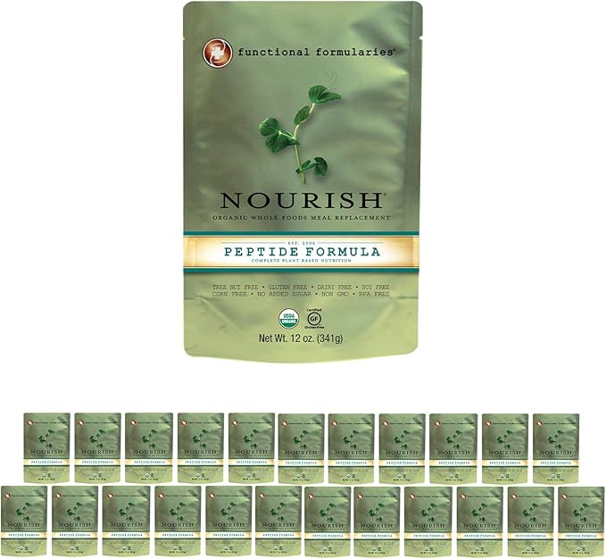 Functional Formularies Nourish Peptide Organic Tube Feeding Formula and Nutritional Meal