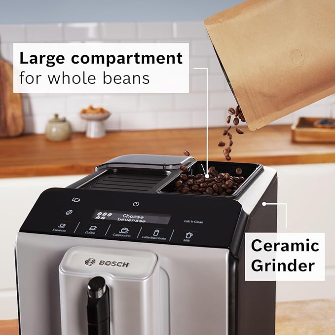 Bosch 300 Series Fully Automatic Espresso and Coffee Machine ??In-Cup Frother, OneTouch Milk