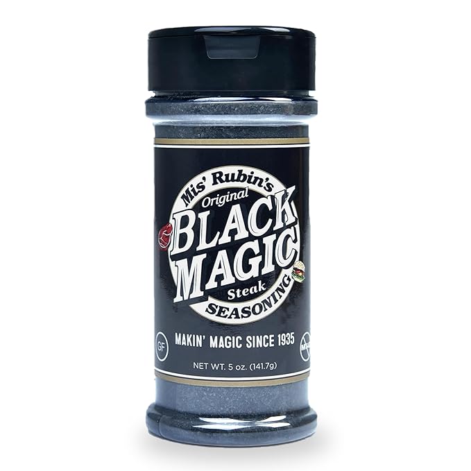 MIS' RUBIN'S BLACK MAGIC SEASONING Charcoal Seasoning for Steak Meat - BBQ seasonings and rubs for