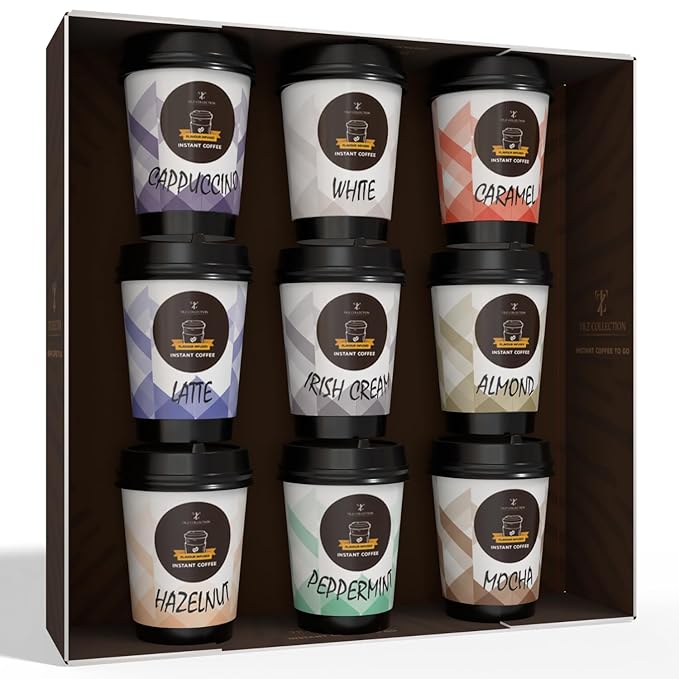 Coffee Gifts - Instant Coffee Gift Set For Men, 9 Flavoured, Coffee Lover Gifts |Coffee Gifts For