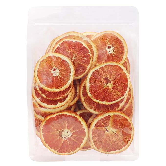 iGAOZM Dehydrated Blood Orange Slices,7.05oz/200g,Dried Blood Orange Slices for Cocktails,No Sugar