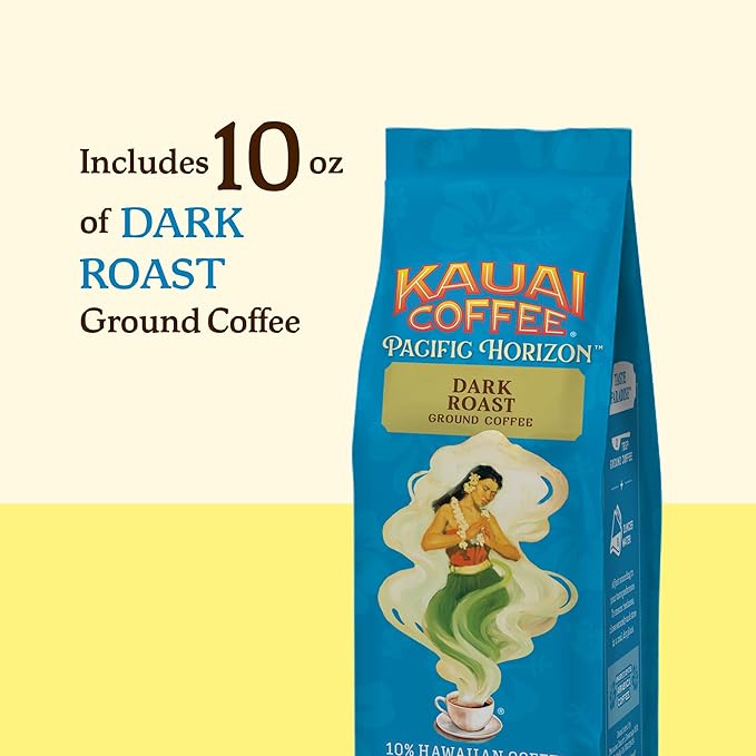 Kauai Coffee Ground Coffee ??Smooth, Rich, Dark Roast ??Nutty Notes with Chocolate Overtones