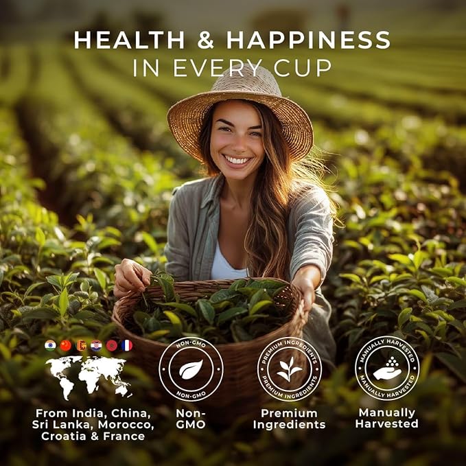 Gya Tea Co Her Wellness Tea Pod Collection Tea Gift Set (16 ct) - 7 Flavors Assorted Variety Pack