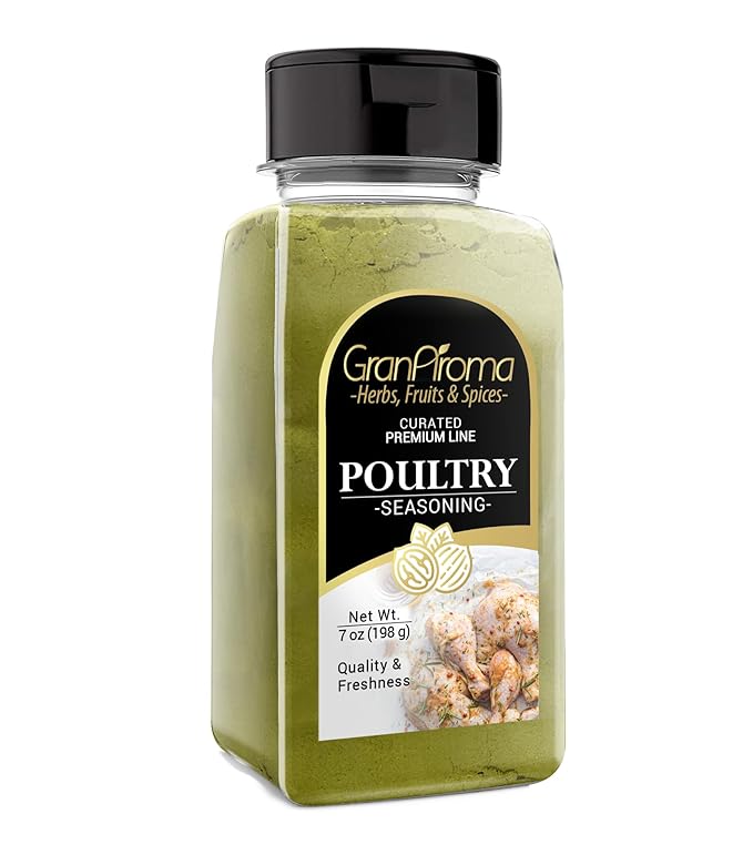 GranAroma Poultry Seasoning, 7 oz, Chicken & Turkey Seasoning, Flavorful, Marinades & Dry Rubs