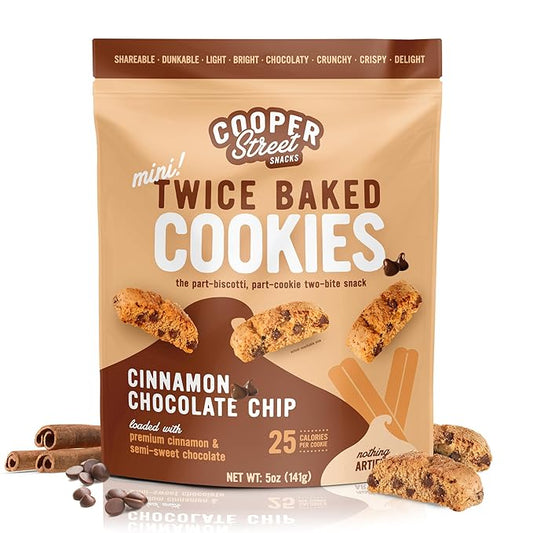 Cooper Street Italian Biscotti Cookies - Twice Baked Biscotti Style Cookie Biscuits in Delicious