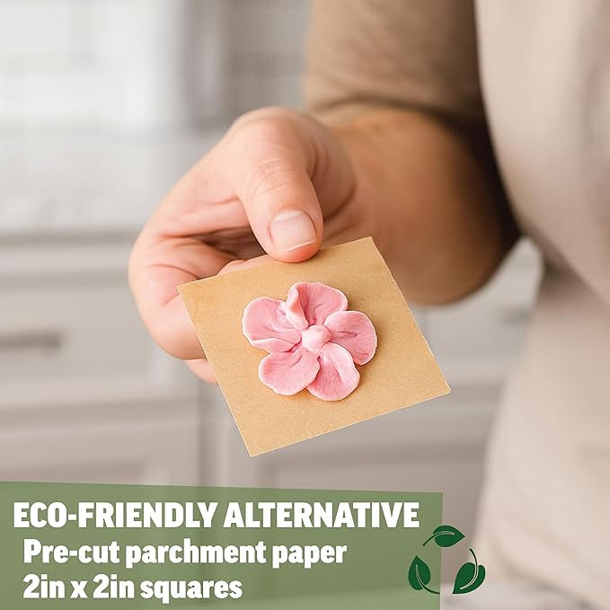 Zenlogy Unbleached Parchment Paper Squares 2x2 (400 Sheets) - Perfect for Storing Freezing