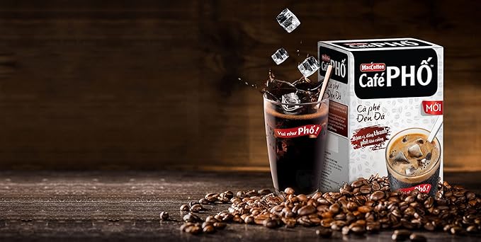 Cafe Pho Vietnamese Instant Coffee Mix, Iced Black Coffee, Cafe Den Da, Single Serve Coffee