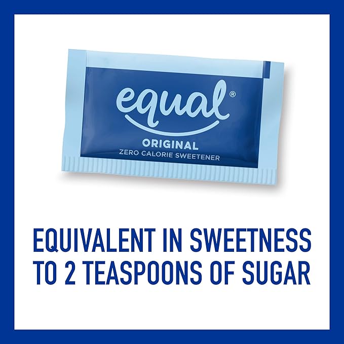 EQUAL 0 Calorie Sweetener, Aspartame and Acesulfame-K Sweetener Packets, Zero Calorie Sugar