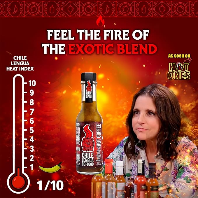 Hot Sauce | Chile Lengua de Fuego (Pack of 2, Hot Coffee)