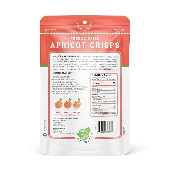 Nature’s Turn Freeze-Dried Fruit Crisps – Healthy, Gluten-Free, Crispy & Delicious, Plant-Based