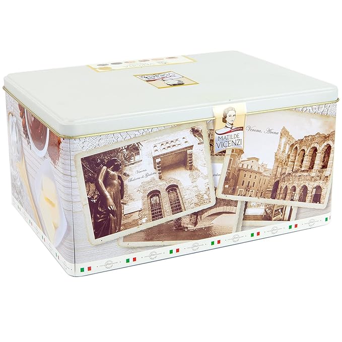 Italian Fine Pastry Cookies Assortment From Verona | 6 Different Filling - Hazelnut Chocolate Milk