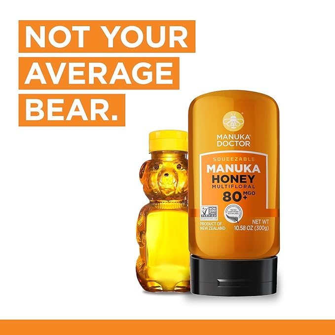 MANUKA DOCTOR - MGO 80+ SQUEEZY Manuka Honey Multifloral, 100% Pure New Zealand Honey. Certified.