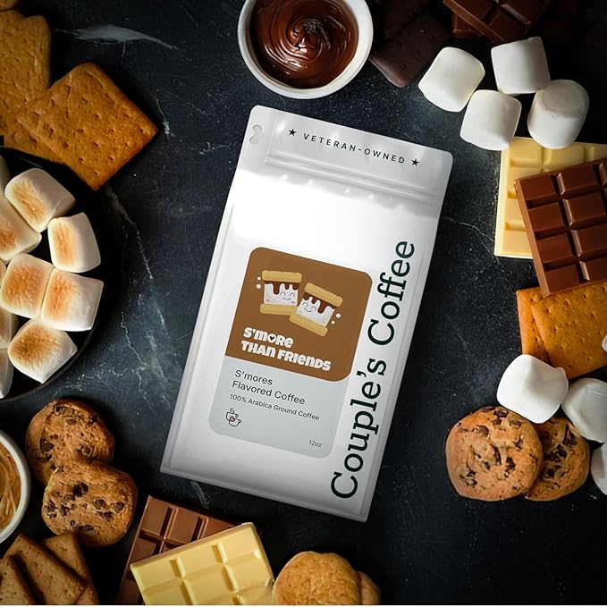 Couple?™s Coffee Ground Coffee | Gives Back to Military Families | S?™more Than Friends | Medium