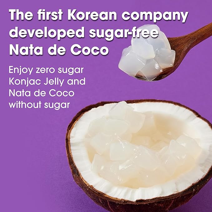 Sugarlolo Konjac Sweet Green Grape Jelly Snack - Vegan Jello with Zero Sugar | Only 4 Calories per