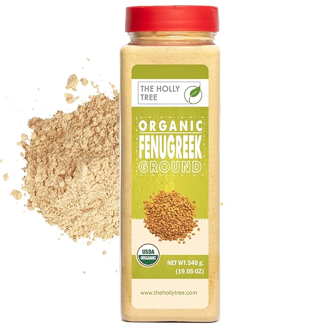 Fenugreek Powder Organic 19.05 oz - Ground Fenugreek for Cooking, Smoothies & Hair - USDA Organic