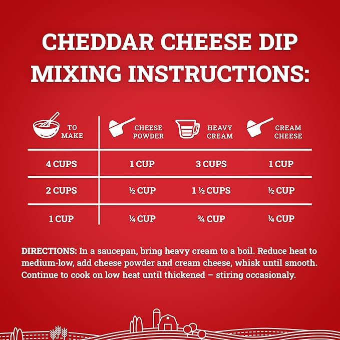 Hoosier Hill Farm Cheddar Cheese Powder, 25LB BULK (Pack of 1)