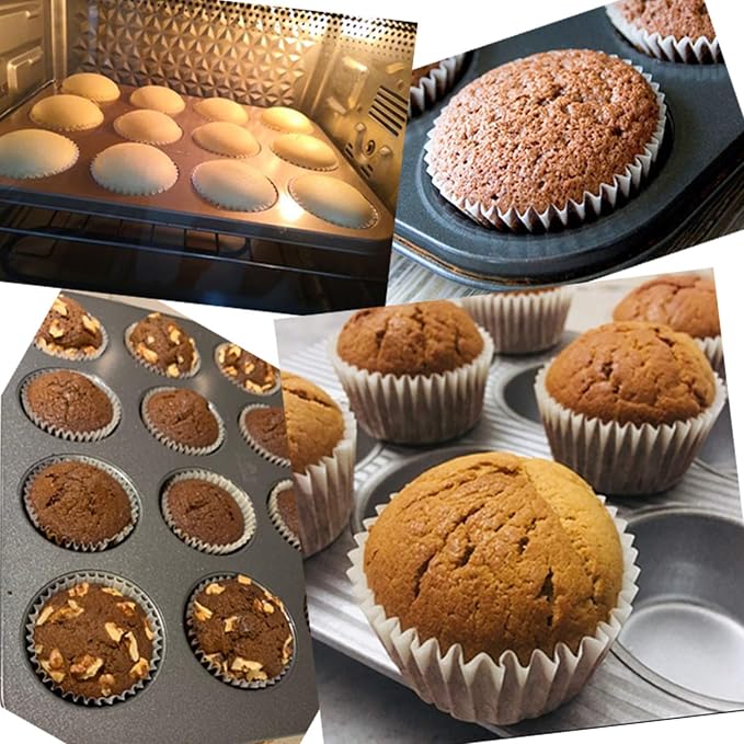 Tosnail 2000 Packs Standard Cupcake Liners Muffin Liner Muffin Wrappers Food Grade & Grease-Proof