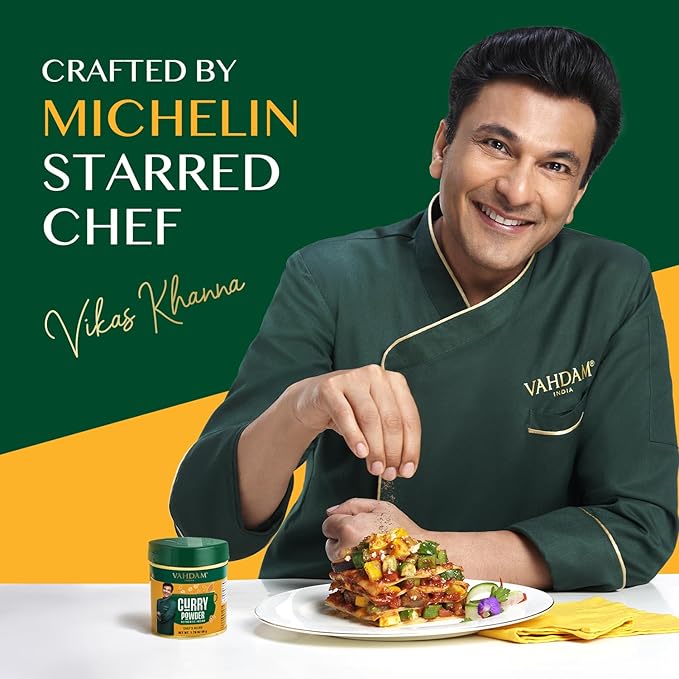 VAHDAM Authentic Indian Curry Powder (50g, 1.76 Oz), Crafted by 8 times Michelin-starred chef Vikas