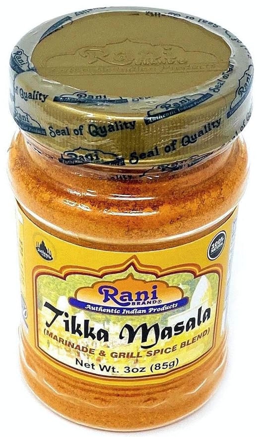 Rani Tikka Masala Indian 7-Spice Blend 3oz (85g) PET Jar, Pack of 12 ~ All Natural | Salt-Free |