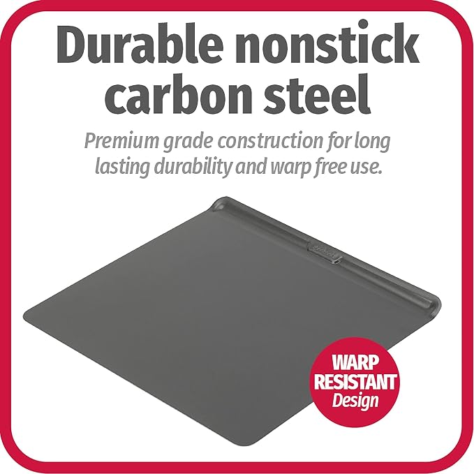 GoodCook AirPerfect Non-Stick Air Insulated 16” x 14” Cookie Sheet - Carbon Steel Cooking Pans, No