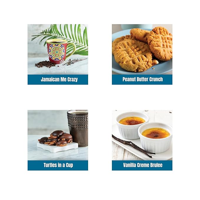 Gourmet Flavored Coffee Sampler Pack - 10 Bags of Unique Flavored Coffees ??100% Specialty Grade 1