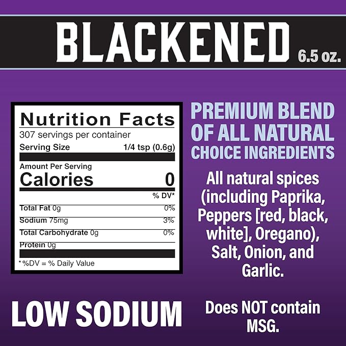 Cajun Choice Blackened Seasoning 6.5 OZ (Pack of 3) - Use for Grilling or Cooking Fish, Chicken