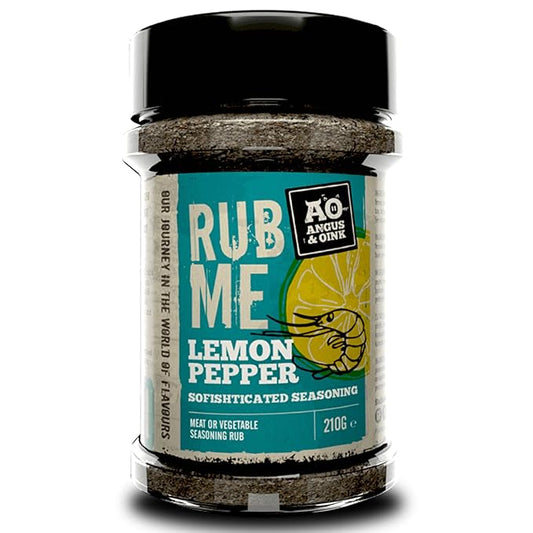 Angus & Oink | Lemon Pepper Seasoning | Sofishticated Citrus Flavour | Ideal for Seafood, Chicken &