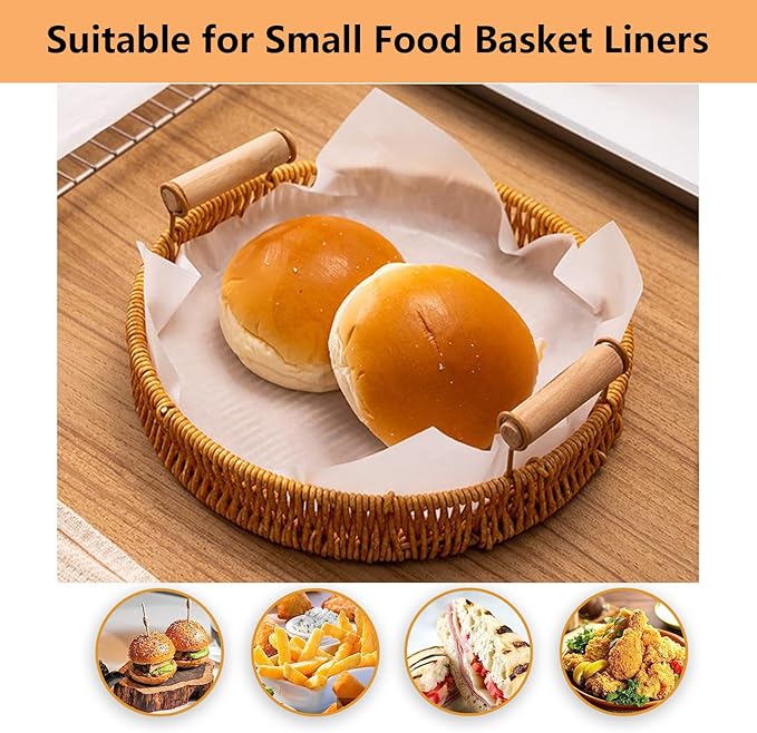100Pcs 6" x 6" Unbleached Parchment Paper, Burger Patty Paper, Non-Stick Squares Wax Paper Sheets