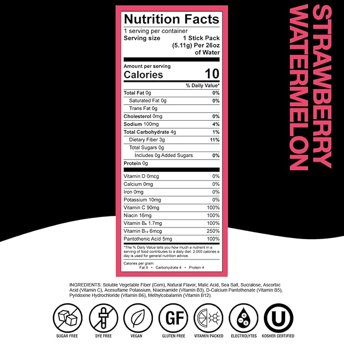 Devotion Nutrition HydroFLEX Water Flavoring Packets ??Sugar-Free Hydration with Vitamins &