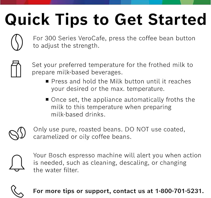 Bosch 300 Series Fully Automatic Espresso and Coffee Machine ??In-Cup Frother, OneTouch Milk