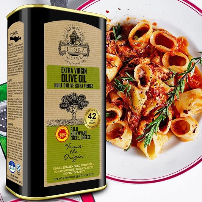 Ellora Farms, Single Estate PDO Greek Extra Virgin Olive Oil, Cold Pressed & Traceable Olive Oil