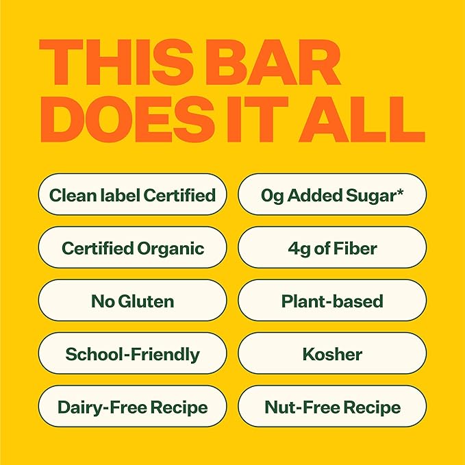 Yumi Organic Toddler Snacks Bars - Gluten-Free, No Added Sugar, 7+ Vegetables, Soft-Baked Crust